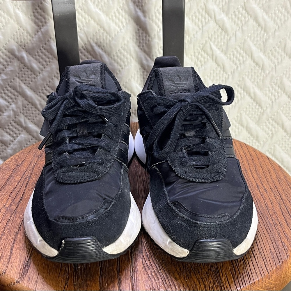 Adidas Women's Black and White Sneakers